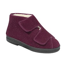 Pantoufles - doublure pure laine vierge bordeaux