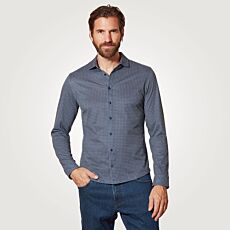 Chemise RAGMAN à manches longues et motif géométrique