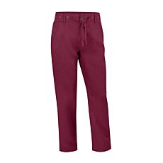 Damen Leinen-Hose mit Taschen bordeaux