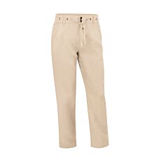 Damen Leinen-Hose mit Taschen beige