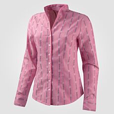 Blouse Edelweiss à col montant évasé pink