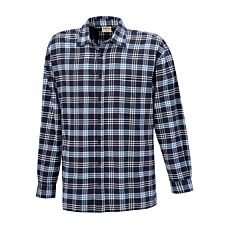 Chemise Explorer en flanelle à carreaux marine-pétrole