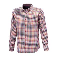 Chemise à carreaux casual en flanelle de la marque Artime orange-vert