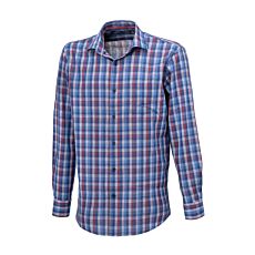 Chemise Artime imprimée, sans repassage bleu-bordeaux