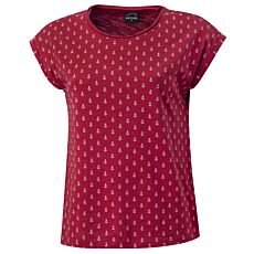 T-Shirt aus Baumwolle mit Anker-Print für Damen