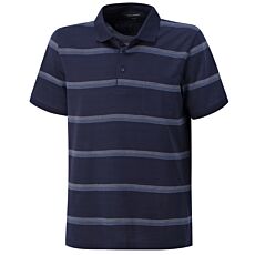 Mercerisiertes Poloshirt gestreift für Herren navy