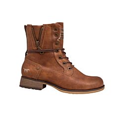 Mustang Damen Schnürstiefel cognac