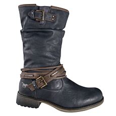 Mustang Stiefel mit Zierschnallen graphit