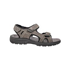 Trekking Sandale Nubuckleder Unisex schwarz grau