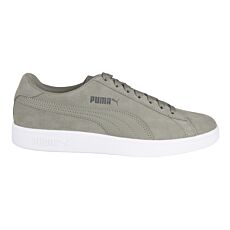 Sneaker Puma Smash V2 en cuir style rétro unisexe gris clair