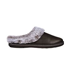 Pantoufle SKECHERS pour dames en microfibre douillette noir