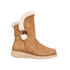 SKECHERS Lederstiefel mit Warm-Tech Memory foam Fussbett camel