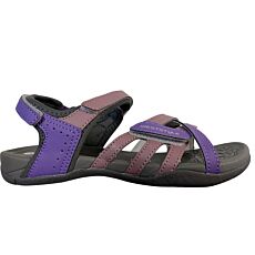 Sandale de trekking avec 3 fermetures velcro violet