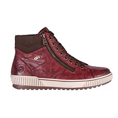 Remonte Damen Kurzstiefelette aus Glattleder bordeaux