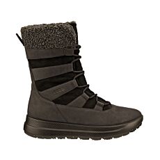 ECCO Damen Winterstiefel aus wasserabweisendem Nubukleder schwarz