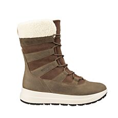 ECCO Damen Winterstiefel aus wasserabweisendem Nubukleder taupe