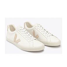 Sneaker Veja durable en cuir pour dames sable