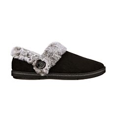 Pantoufle SKECHERS pour dames chaudement doublée noir