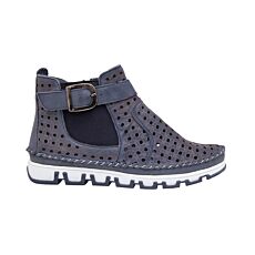 Gemini Sommerstiefelette aus weichem Nappaleder marine