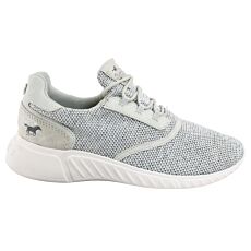 Sneaker Mustang dames en textile gris clair