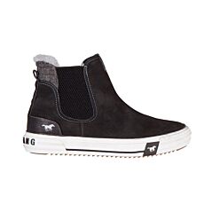 Sneaker Mustang pour dames en matière souple noir