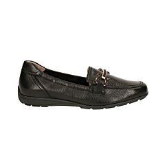 Mocassin Caprice en cuir souple noir