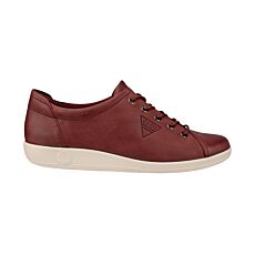 Ecco Damen Sneaker aus Leder bordeaux