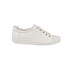 Ecco Damen Sneaker aus Leder weiss