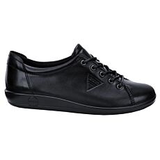 Ecco Damen Sneaker aus Leder schwarz