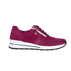 Hickersberger Sneaker aus weichem Veloursleder brombeer