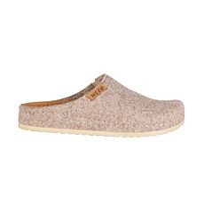 Pantoufle MUBB pour dames en véritable feutre de laine beige