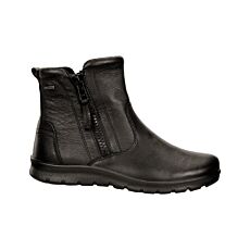 Bottine lacée Ecco pour dames, en nubuck noir