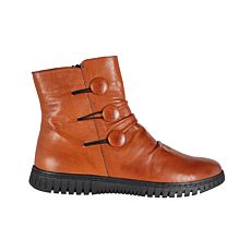 Gemini Stiefelette aus softweichem Anilinleder braun