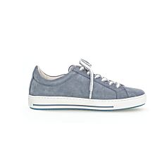 Sportiver Gabor Sneaker aus samtweichem Veloursleder jeansblau