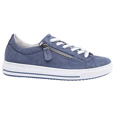 Sneaker Gabor sport en cuir velours bleu ciel