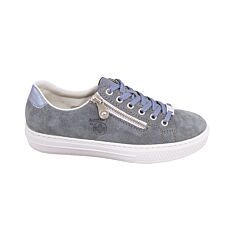 Rieker Sneaker aus weichem Leder hellblau