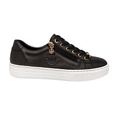 Sneaker  Rieker en cuir souple noir