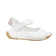 Gemini Sandalette aus Anilinleder weiss