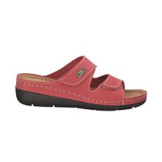 Tamaris Pantolette aus weichem Leder rot