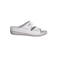 Tamaris Pantolette aus weichem Leder weiss