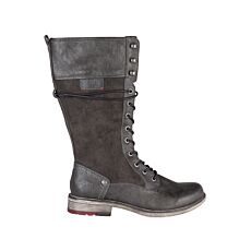 Mustang Schnürstiefel für Damen aus Softmaterial schwarz