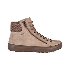 Legero Schnür-Stiefelette aus Veloursleder mit Gore-Tex beige