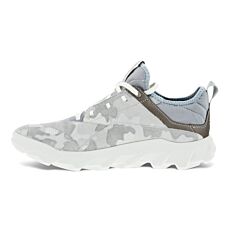 ECCO Damen Sneaker aus Nubuckleder weiss-silber