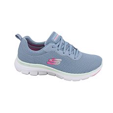 SKECHERS FLEX APPEAL 4.0 Schnürschuh für Damen hellblau