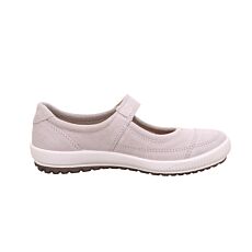 Chaussure Legero Mary Jane pour dames en cuir velours gris clair