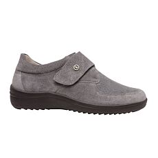 Chaussure HICKERSBERGER pour dames en cuir velours gris