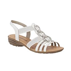 Sandalette REMONTE en matière souple blanc