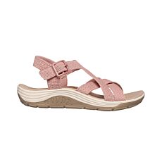 Sandale SKECHERS pour dames en textile souple rose