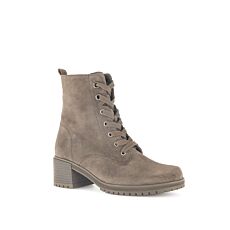 GABOR Schnürstiefel für Damen aus Leder taupe