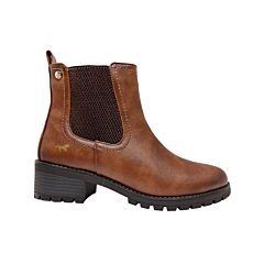 MUSTANG Stiefelette für Damen aus pflegeleichtem Softmaterial braun